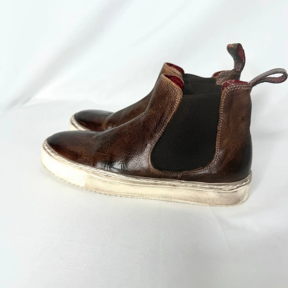 Bed Stu Whitney F325003 Womens Brown Leather Lifestyle Sneakers Shoes